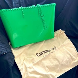 Large Kelly green Carmen Sol bag